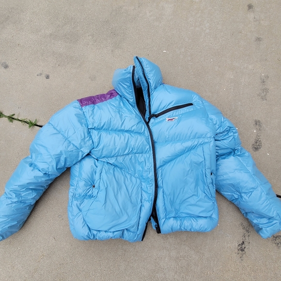 Onitsuka Tiger by Asics Other - SAMPLE Asics ONITSUKA TIGER DOWN JACKET Light Blue Puffer Jacket with Purple